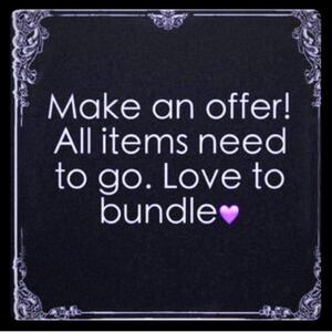 Check out my closet. Happy to bundle it all for right offer. Make me an offer!
